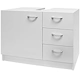 Casaria® Waschbeckenunterschrank 3 Schubladen 63x54x30cm Badezimmer...