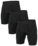 Niksa 3er Pack Herren Kompressionsshorts,Schnelltrocknendes Baselayer Unterhose...