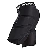 Bodyprox Gepolsterte Schutz-Shorts für Snowboards, Skate und Ski, 3D-Schutz...