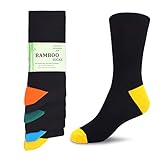 WeciBor Bambus-Socken Atmungsaktiv gegen Schweißfüße Unisex Socken 6 Paar,...