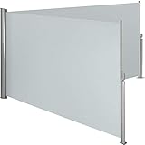 tectake Aluminium Doppel- Seitenmarkise Sonnenschutz Sichtschutz Gehäuse und...