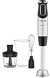 Krups Perfect Mix Stabmixer HZ6568 | Blender | 1000 Watt | Edelstahlfuß | 4 extra scharfe...