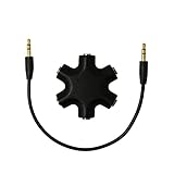 Ziyan 5 Fach 3.5mm Klinken Verteiler Audio Splitter für Kopfhörer Headphone Smartphones,...