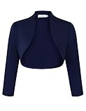 Clearlove Damen Langarm Open Front Bolero Festlich Blazer Bolerojacke...