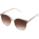 SOJOS Klassisch Retro Runde Sonnenbrille Damen Herren Groß Brille SJ2067 mit...