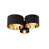 Lindby Deckenlampe 'Laurenz' (Modern) in Schwarz aus Textil u.a. für Wohnzimmer...