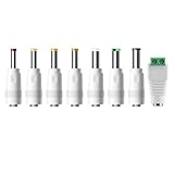 Tonton 8 in 1 Universal DC Netzteil Adapter, 5.5x2.1 mm Buchse auf Stecker DC Hohlstecker...