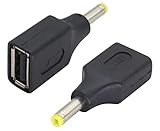 AAOTOKK (2-Stücke) USB auf DC 4.0×1,7mm 5V Netzteil USB 2.0 Weiblich auf DC 4.0×1.7mm...