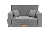 Flumi Personalisierte Kindercouch Kinder Sessel Sofa Schlafsofa jugendzimmer mit Gravur...