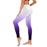 NHNKB Sportrucksack Klein Gradient Printing Leggings Hip Lifting Fitness Sport Leggings...