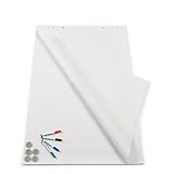 Master of Boards Flipchart Papier Zubehör-Set - Papier Block mit 20 Blatt, 4...