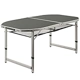 CampFeuer Aluminium Campingtisch für 6 Personen | 150 x 80 cm | faltbar,...