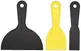 Amazon Basics - Messerspachtel, Kunststoff, 3-teiliges Set 38.1 mm, 76.2 mm, 15.24 cm