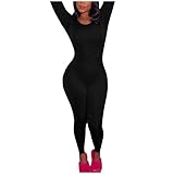 Jogginganzug Damen Elegant Catsuit Nahtlos Skims Dupe Activewear Einfarbig Skims Bodysuit...