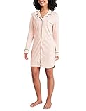 Schiesser Damen Sleepshirt 90cm Nachthemd, zartrosa, 46