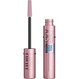 Maybelline New York Wasserfeste, schwarze Wimperntusche für extrem lange Wimpern, Lash...