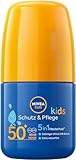 NIVEA SUN Kids Schutz & Pflege Sonnen-Roller LSF 50+ (50 ml), Sonnencreme Roll-on mit LSF...