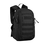 HUNTVP 20L Mini Rucksack Taktisch Wanderrucksack Molle Schultasche Wasserdicht...