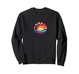 Harmonie Entspannt Sonnenuntergang Wasser Illustration Sweatshirt