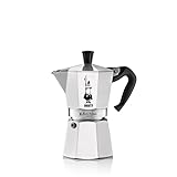 Bialetti Moka Express Ikonische Herdplatten-Espressomaschine, Aluminium, 270 ml