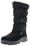 Vista Damen Winterstiefel Snowboots EISKRALLEN schwarz, Größe:39;Farbe:Schwarz