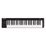 Nektar SE49 USB MIDI Keyboard Controller with Nektar DAW Integration, Schwarz, Weiß, Grau