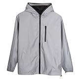 Generisch Herren Reflektierende Jacken mit Kapuze, Herren Windbreaker, Herren Streetwear,...