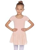 Balancora Ballettkleidung Mädchen Ballettkleid Kurzarm Baumwolle Balletttrikot...