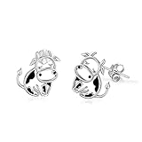 Kuh Ohrringe 925 Sterling Silber Kuh Ohrstecker für Frauen Kuh Geschenke zum...