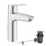 GROHE QUICKFIX Start - Einhand- Waschtischarmatur (wassersparend, M-Size, inkl. 3-in-1...