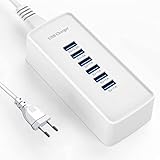 USB-Ladegerät 6-Ports USB-Ladegerät USB-Ladestation für mehrere Geräte...