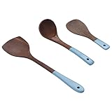 Spachtel-Löffel-Set, Holz-Utensilien-Set, 3-teiliges Set, Umweltschutz-Kochen für...