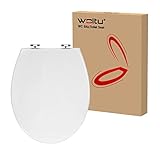 WOLTU WS2586 WC Sitz Toilettensitz mit Absenkautomatik, Toilettendeckel aus Kunststoff,...