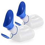 fonice 2er-Pack Unisex-Urinal, tragbares Toiletten-Urinal für Männer und...