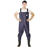 CRYZA Wathose Mit Isolierten Stiefeln, Atmungsaktive Brustwathosen Anglerhose, Unisex Jagd...