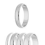 Treuheld® | Ring aus 925 Sterling Silber | Ringgröße 60 | Breite 4mm | Damen & Herren |...