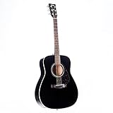 Yamaha F370 Westerngitarre schwarz - Hochwertige Dreadnought-Akustikgitarre für...