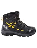 Jack Wolfskin Unisex Kinder Vojo Texapore Mid K, Black / Burly Yellow, 38 EU