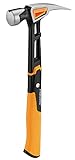 Fiskars Universalhammer IsoCore L zum Einschlagen der Nägel, Länge: 34 cm,...