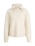 TOM TAILOR Denim Damen Basic Troyer Strickpullover 1034308, 24421 - Creme Beige...