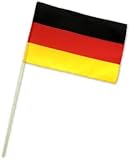 Stabfahne Deutschland 30 x 45 cm mit Holzstab - super geeignet fürs Stadion