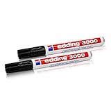 edding 2X 3000 Permanent Marker schwarz 1.5-3 mm