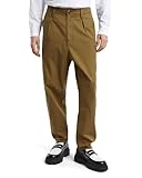 G-Star RAW Men's Pleated Chino Relaxed Pants, Mehrfarben (Tobacco/Asfalt hb...