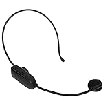 Bewinner Headset-Kondensatormikrofon, Kabelloses Mikrofon-Headset, 2,4 G Wasserdichtes,...