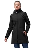 33,000ft Softshelljacke Damen Lange Übergangsjacke Wasserdicht Winddicht Softshellmantel...