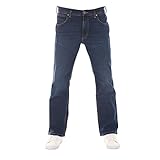 Wrangler Herren Jeans Bootcut Jacksville Hose Blau Jeanshose Männer Baumwolle Denim...