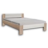 Stella Trading Vega Stilvolles Futonbett 140 x 200 cm - Komfortables Jugendzimmer...