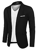 COOFANDY Herren Anzugjacke Regular Fit Sakko Blazer Sportlich Jacke Business Anzug Leicht...