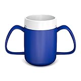 Ornamin 2-Henkel-Becher mit Trink-Trick 140 ml blau (Modell 815) / Spezial-Trinkhilfe,...