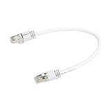 Amazon Basics – High-Speed-Patchkabel, RJ45 Cat7, Gigabit-Ethernet, weiß, 0,3 m, 5...